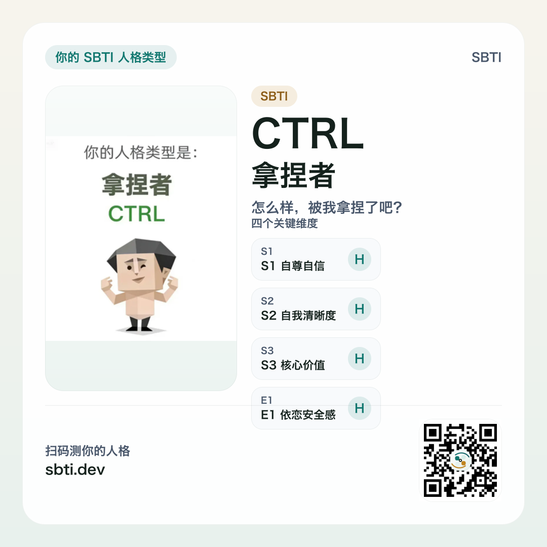 拿捏者 CTRL 分享卡片