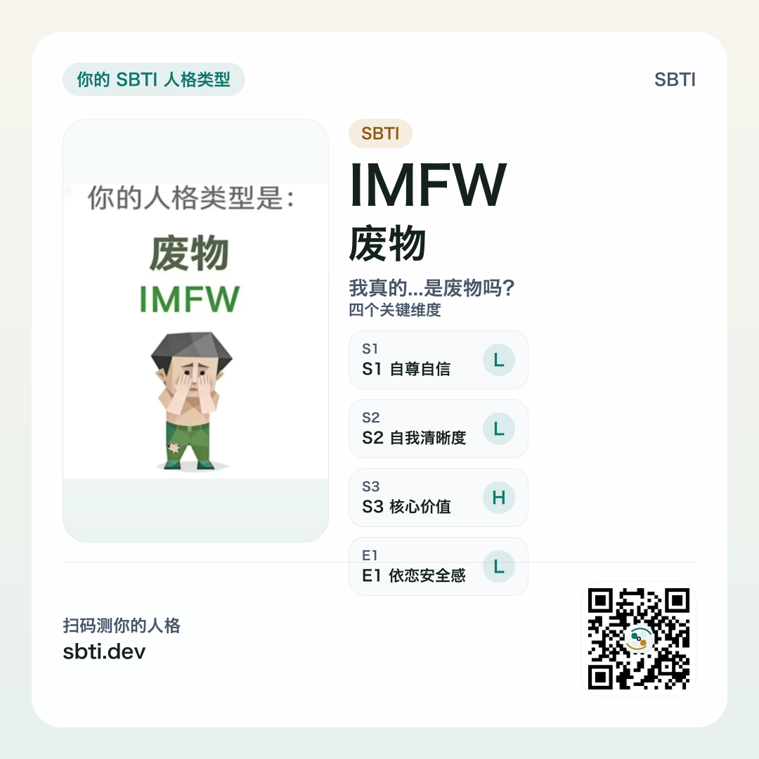 废物 IMFW 分享卡片