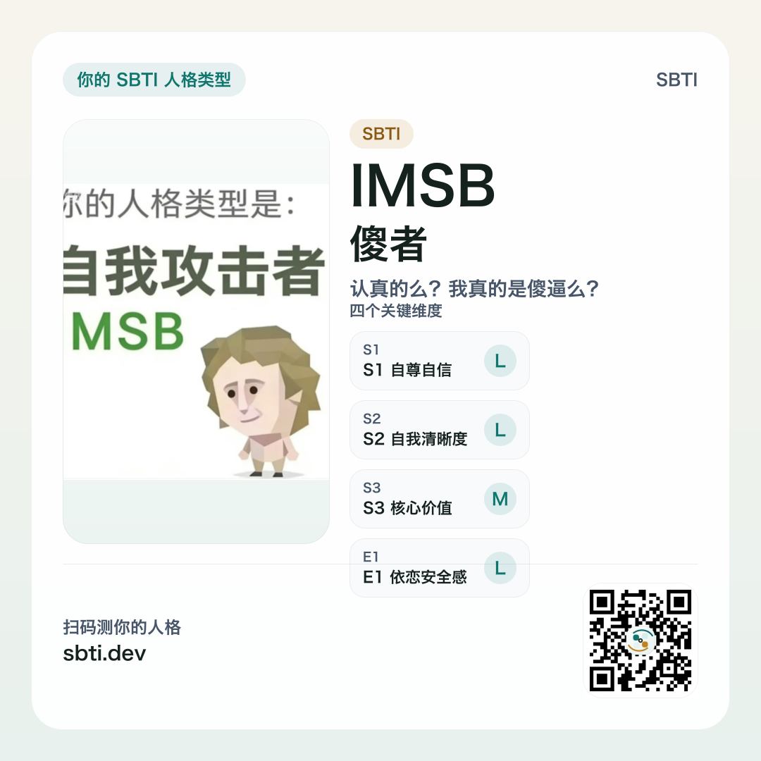 傻者 IMSB 分享卡片