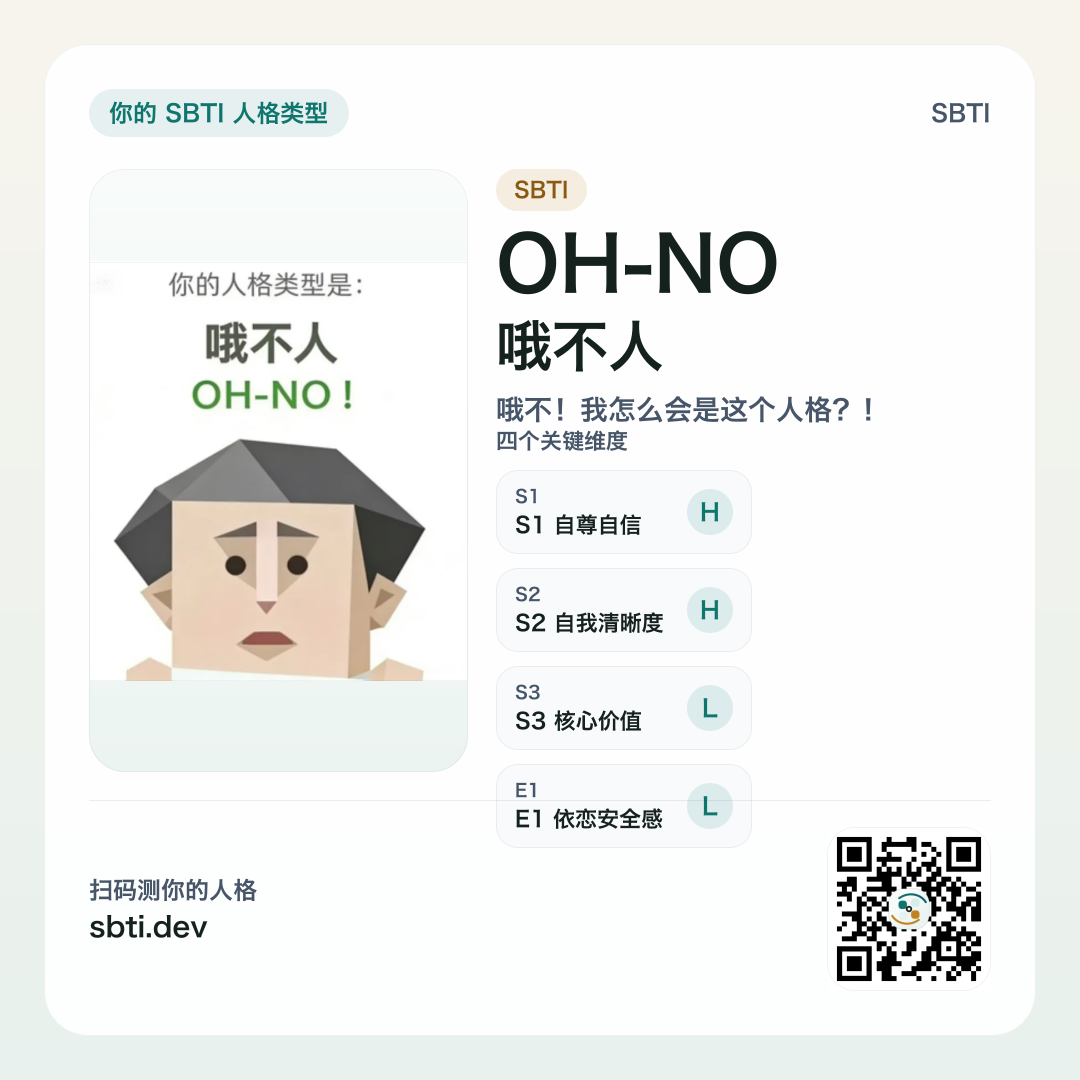 哦不人 OH-NO 分享卡片