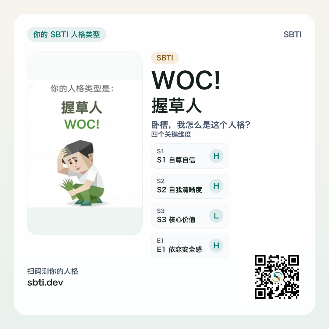 握草人 WOC! 分享卡片