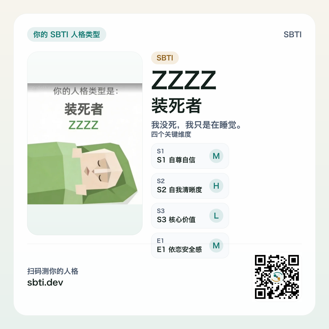 装死者 ZZZZ 分享卡片